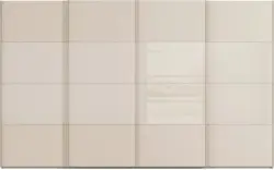 Goossens kledingkast finca combi glans mat glas bruin hoogwaardig meubelplaat - 8244453-{merk}-finca-combi-sts-bruin-schuifdeuren-02